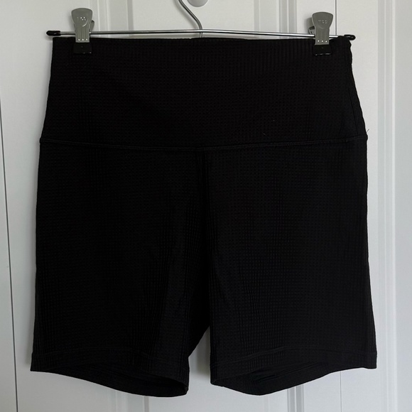 Lululemon Athletica High-Rise Biker Short Grid Texture 6" - Picture 1 of 4